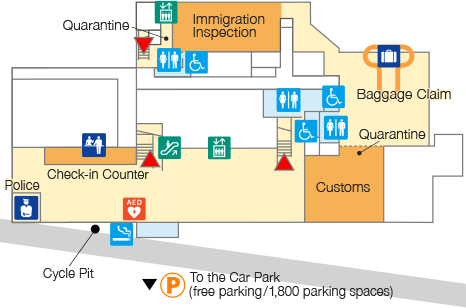 Check-in Lobby／Arrival Lobby map