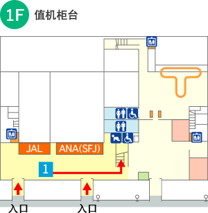 1F｜值机柜台