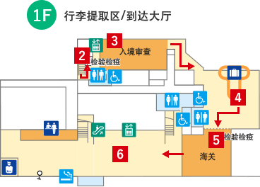 1F｜行李提取区/到达大厅